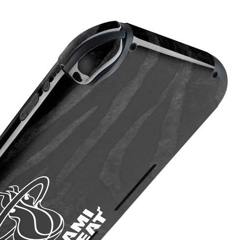 NBA Miami Heat Black Animal Print Nintendo Switch Lite Skin
